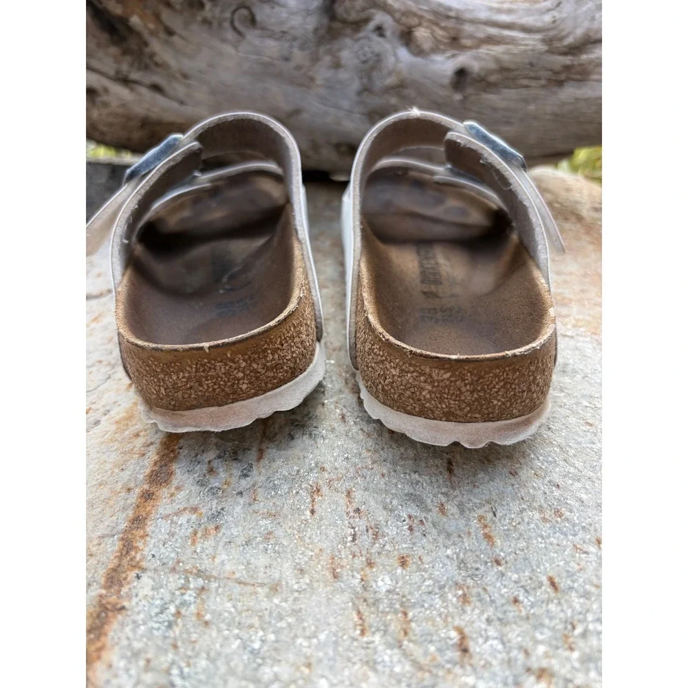 Birkenstock Arizona White Birko-Flor Sandals Womens EU 38 US 7 Narrow - Picture 5 of 11